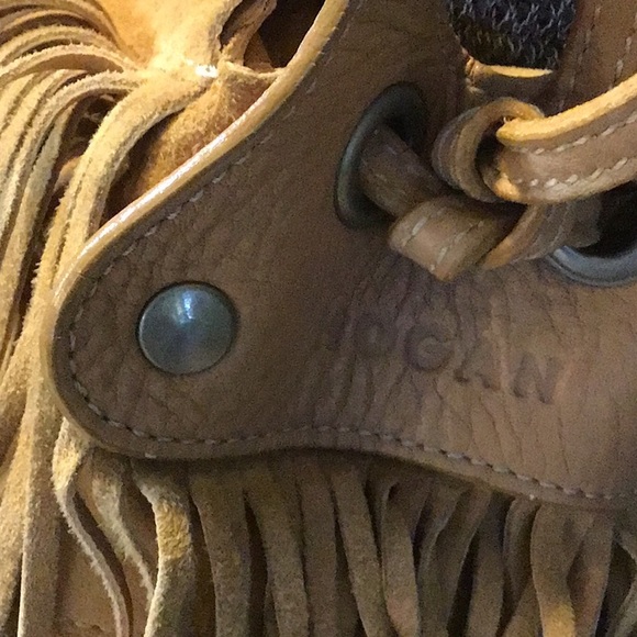 Vintage HOGAN SUEDE FRINGE-TRIMMED BAG - Picture 3 of 13